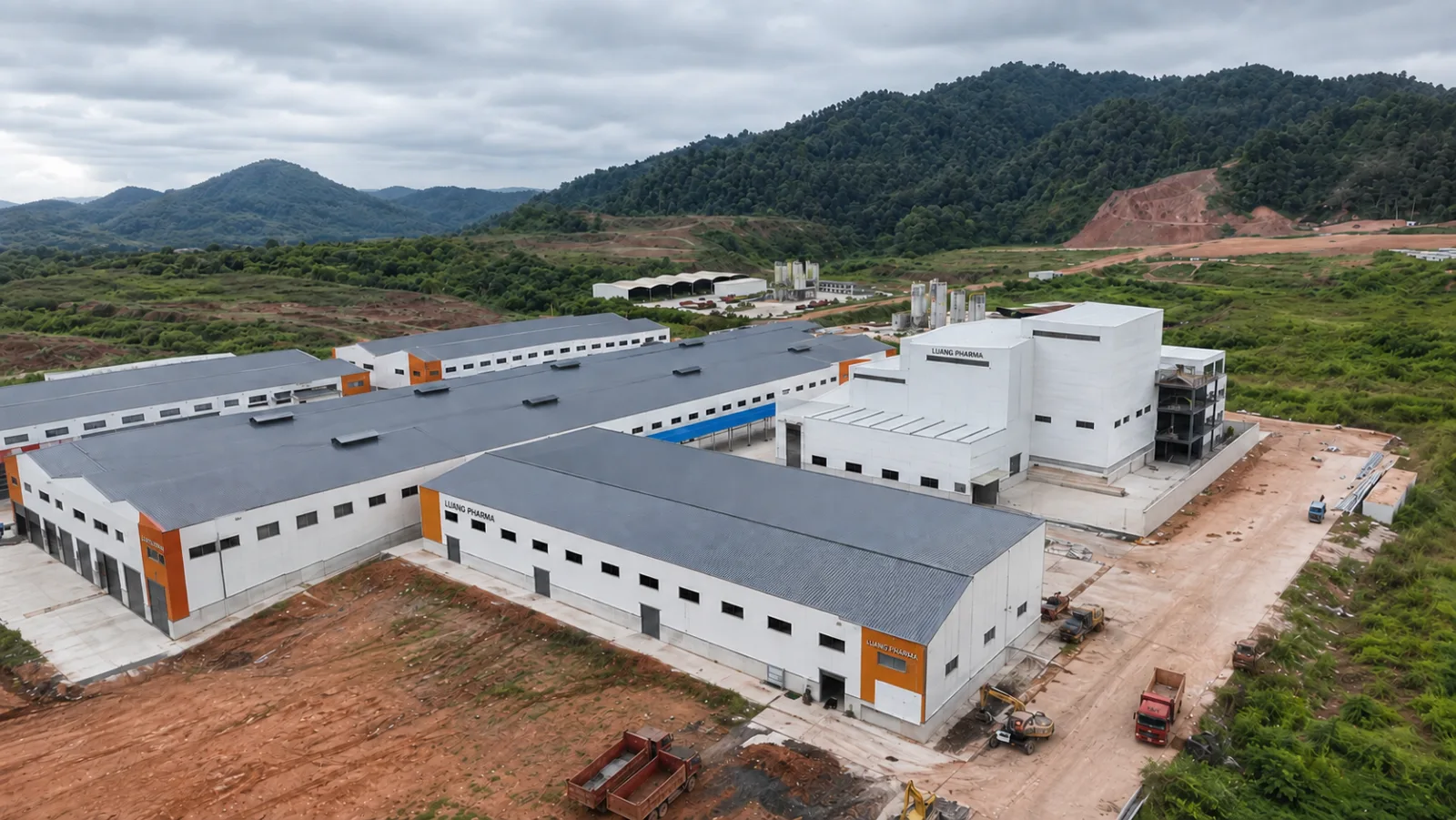A wider view of the Luang Pharma site within the economic zone