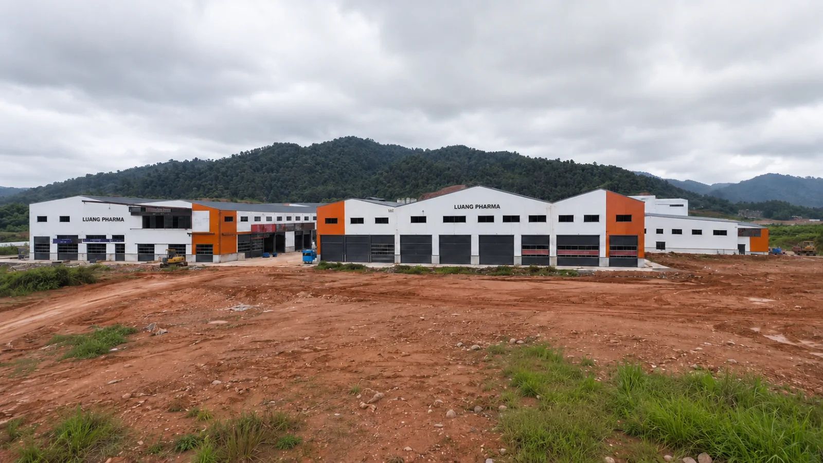 The Luang Pharma production halls at ground level